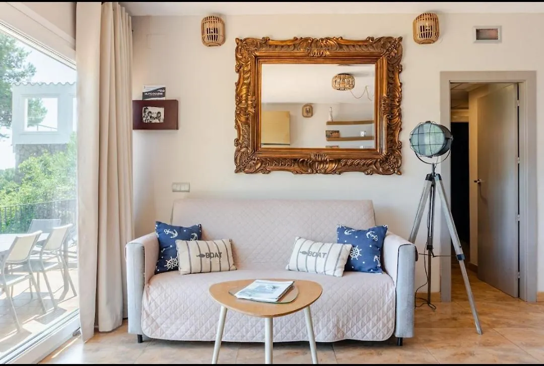 Sol y Mar 1-Maison jumelée avec terrasse, piscine et parking communautaire, surplomb de mer Begur 0*,